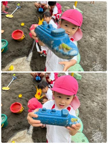 >カエルも友だち（笑）元気に遊んでま～す～*^^*