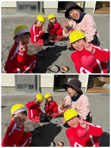 >外遊び日和ですね～*^^*