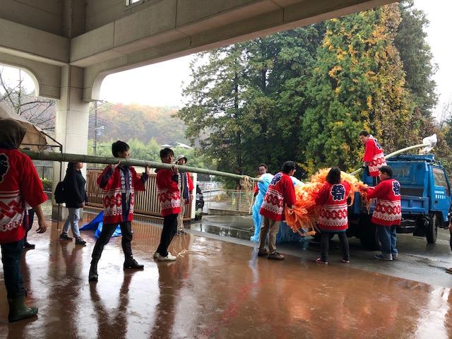 令和元年も幼稚園の2本の梵天を無事に奉納！！