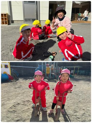 外遊び日和ですね～*^^*