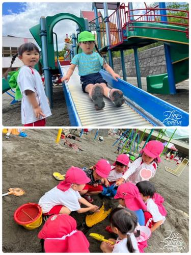 カエルも友だち（笑）元気に遊んでま～す～*^^*