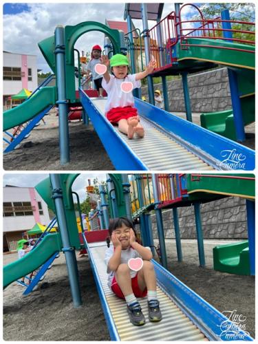 カエルも友だち（笑）元気に遊んでま～す～*^^*