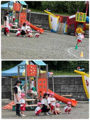 運動会の練習も外遊びも　涼しくて～と～ってもたのしいよ～*