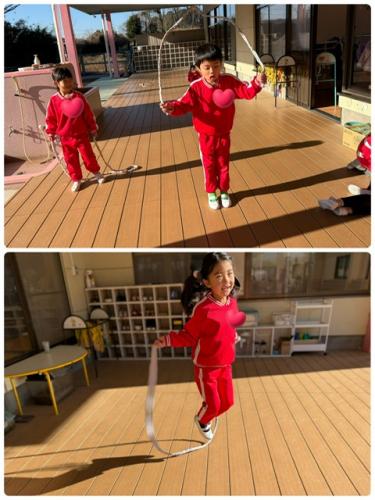 できた～っ！写真撮って～！と・・年長さん！