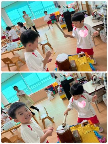 早くも・・・ダンスに夢中なひこうき組さん！