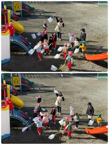 たこ揚げ遊びをしたよ～*